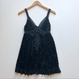 Betsey Johnson velvet black nightie